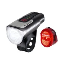 SIGMA AURA 80 USB LED Front Light/NUGGET II Rear Light Set