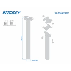 RITCHEY WCS Zero Trail Seat Post -Rimber Butik CDC58EBBAAEA68AC5322D22ACC6B9A22