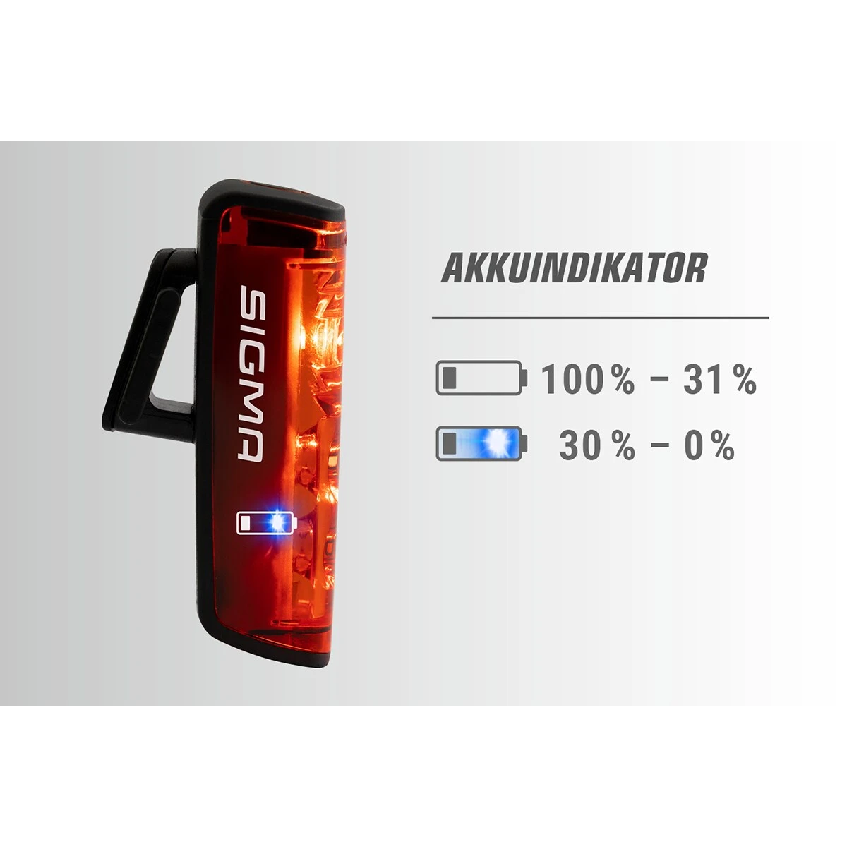 SIGMA BLAZE USB Battery-Powered Rear Light With Brake Light 6 SIGMA BLAZE USB Battery-Powered Rear Light With Brake Light - Billede 4